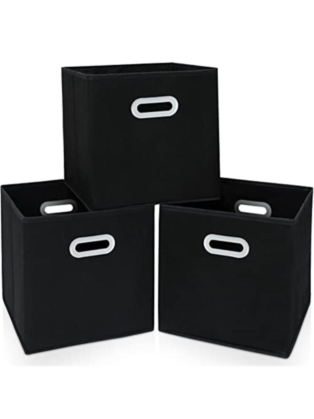 Fabric Cloth Storage Bins Cube Organizer with Dual Handles Foldable Baskets
